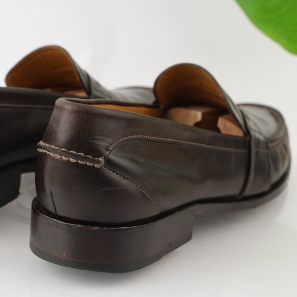 Cole Haan Mens Douglas Penny Loafer Size 13 M Brown Leather Slip On Dress Shoe main image 11